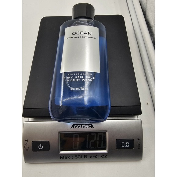 Bath & Body Works Ocean Men's Collection 3 in 1 Hair Face & Body Wash 10oz New! - Picture 4 of 4